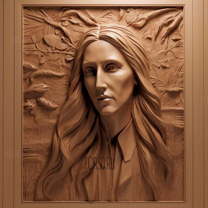 Celine Dion 2 stl model for CNC